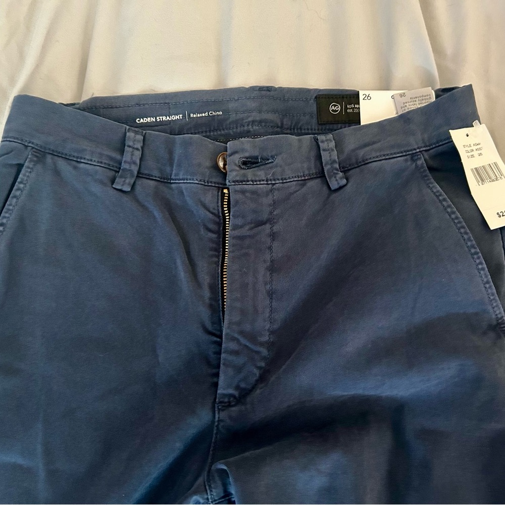 Women's Navy Casual Pants - Classic Straight Fit Relaxed Chino